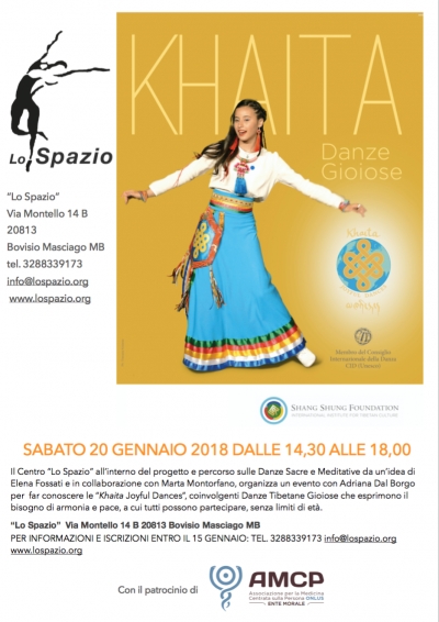 KHAITA - DANZA GIOIOSE TIBETANE - SABATO 20.01.2018